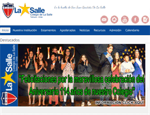 Tablet Screenshot of lasalle-temuco.cl
